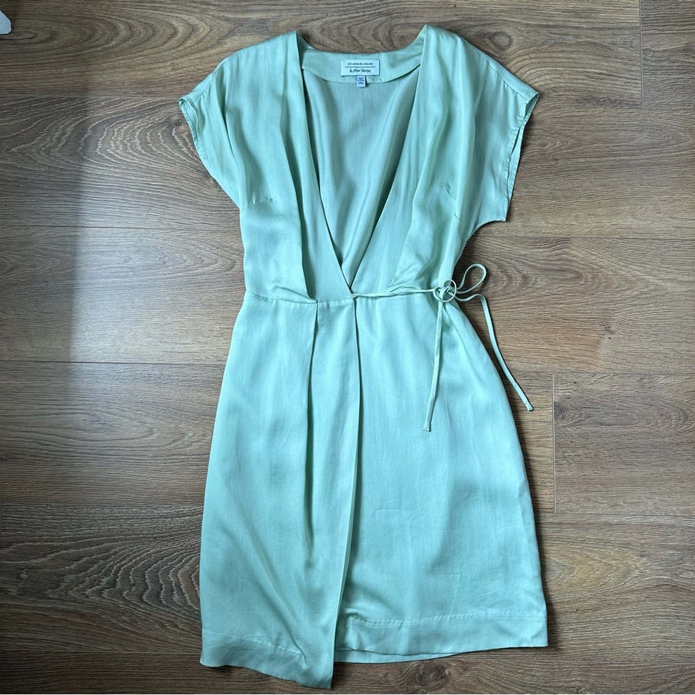 & Other Stories Mint Green Wrap Dress Size 0 - WORN ONCE